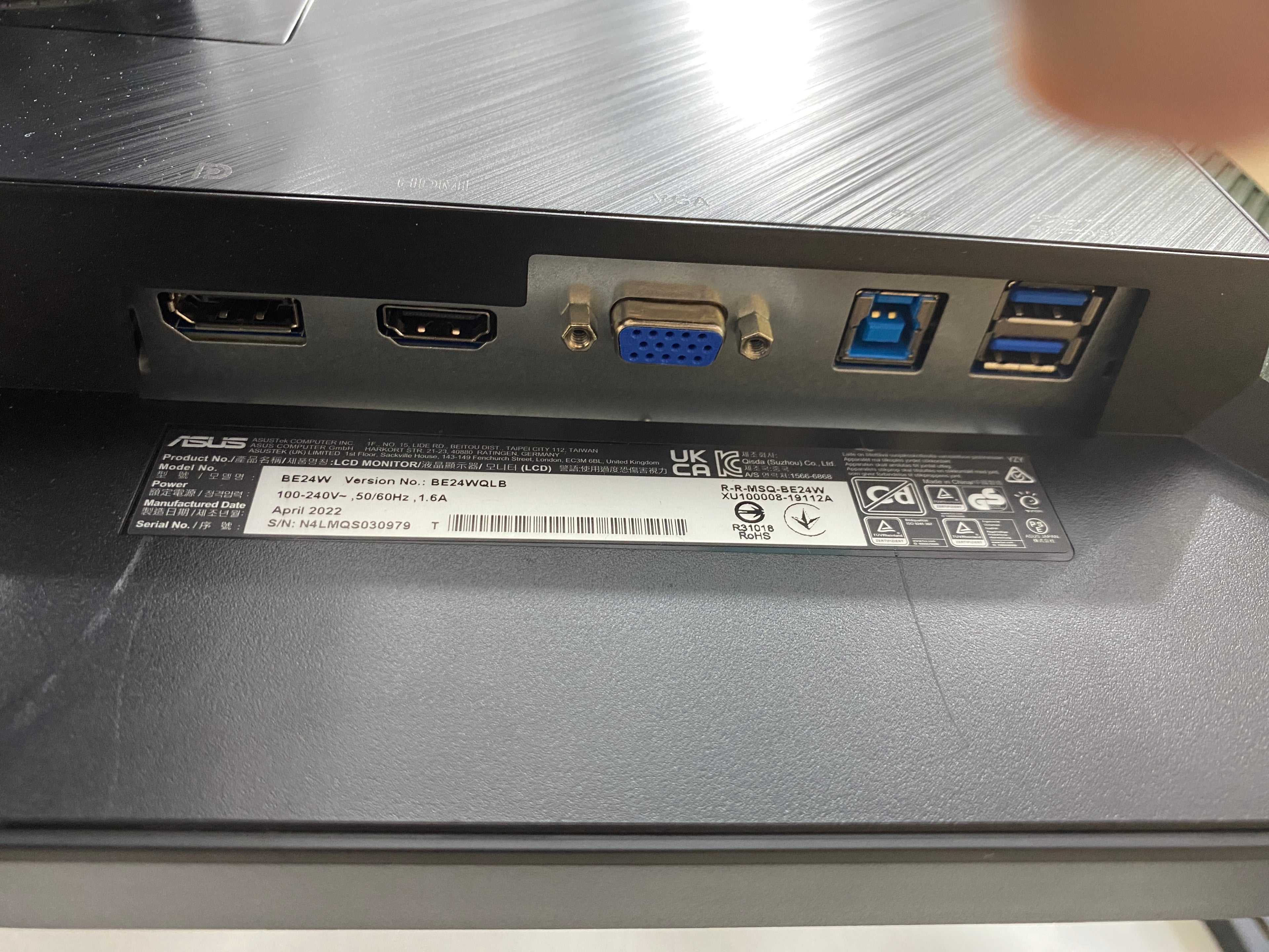 Ecran ASUS 24" iPS 60Hz